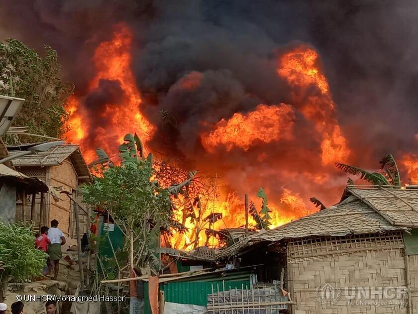 Kebakaran Darurat Di Kamp Pengungsi Rohingya