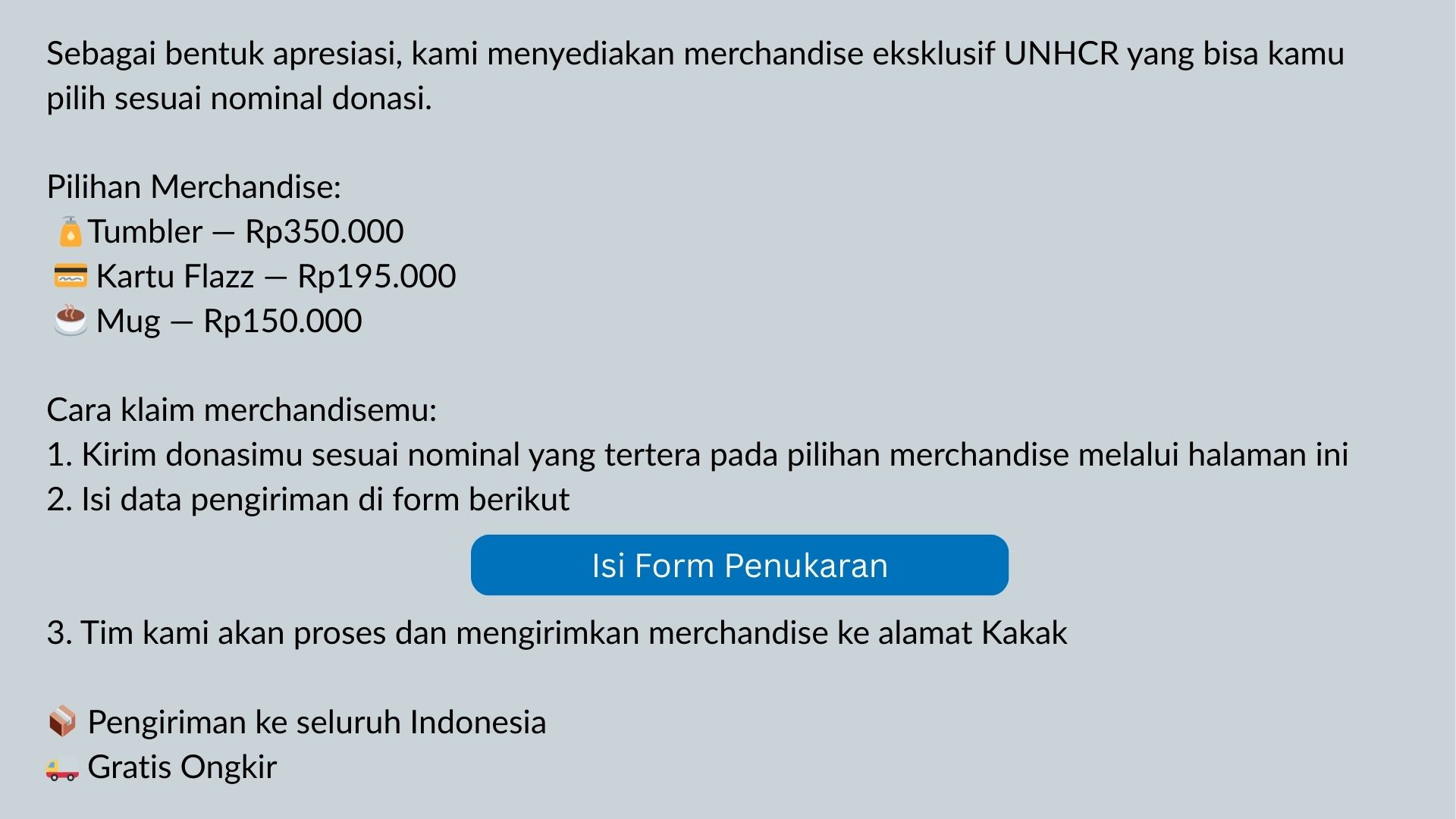 Penukaran Merchandise